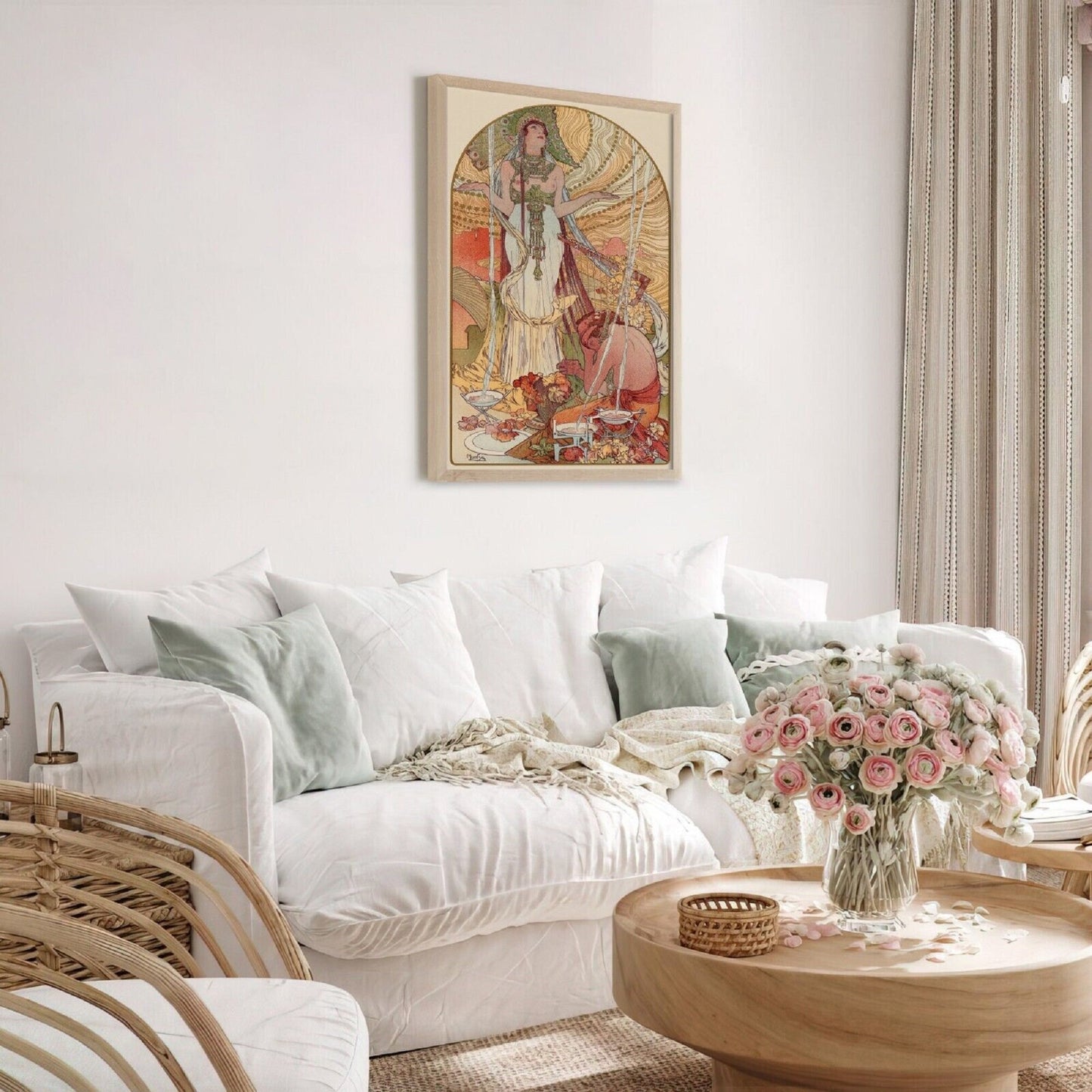 ALPHONSE MUCHA,  Incantation, Fine Art Prints, Vintage Home Decor,Giclee Paper / Canvas Prints, Poster or 3D Hand Finished Premium Print FOSHE ART