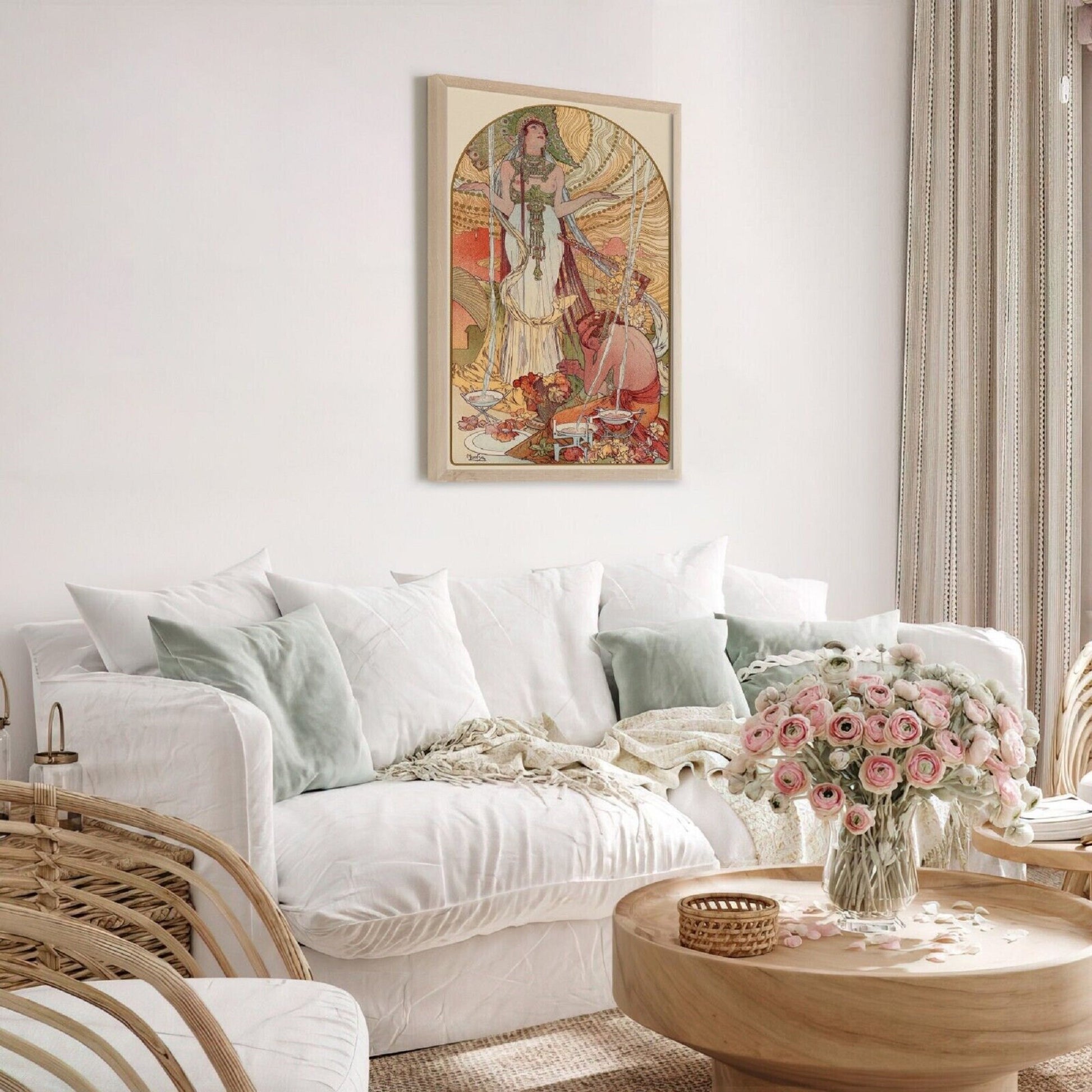 ALPHONSE MUCHA,  Incantation, Fine Art Prints, Vintage Home Decor,Giclee Paper / Canvas Prints, Poster or 3D Hand Finished Premium Print FOSHE ART