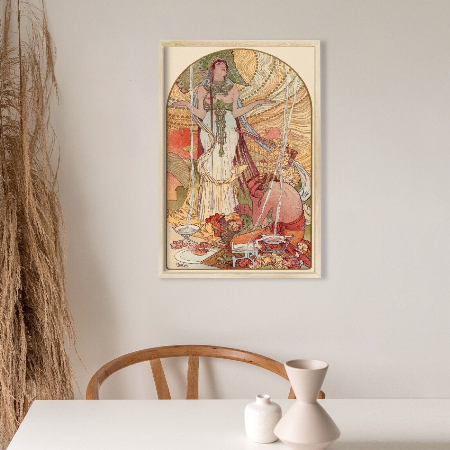 ALPHONSE MUCHA,  Incantation, Fine Art Prints, Vintage Home Decor,Giclee Paper / Canvas Prints, Poster or 3D Hand Finished Premium Print FOSHE ART