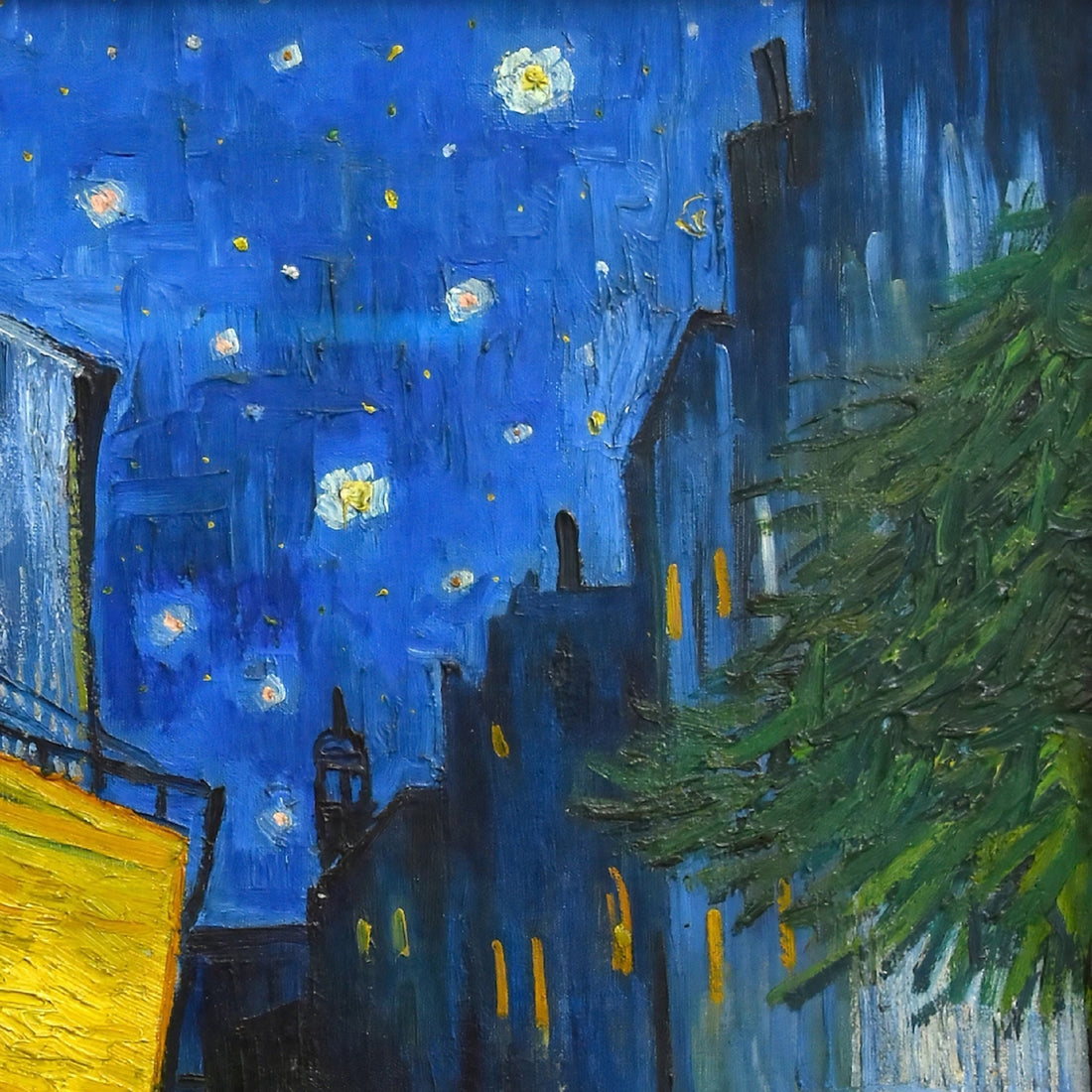 VAN GOGH, Café Terrace at Night  Art Prints, Vintage Art, Van Gogh Print, The Starry Night Canvas, Vintage Art, Starry Night Decor, Wall Art FOSHE ART