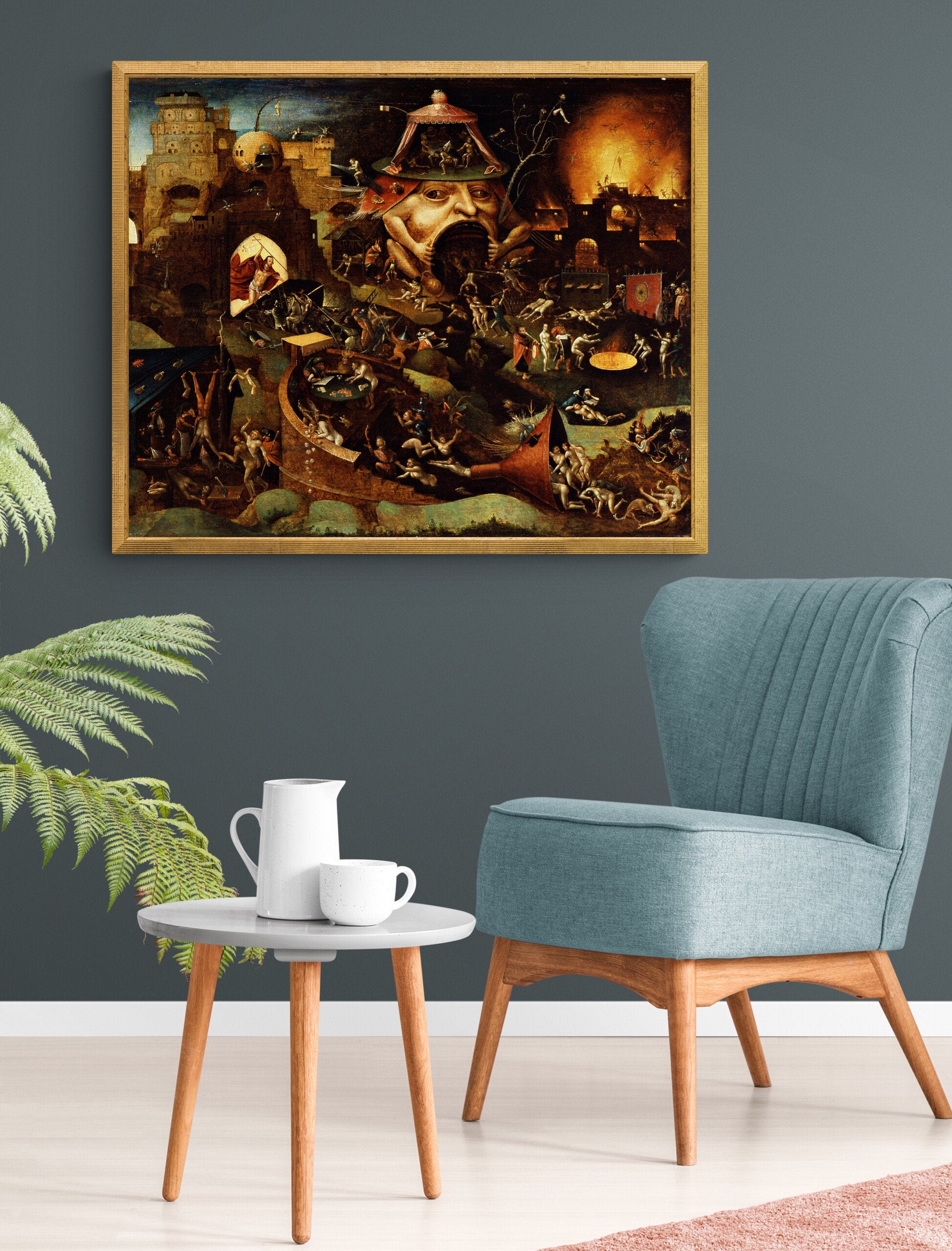 Hieronymus Bosch, Christ in Limbo ,Heavyweight paper / real art canvas, Print on canvas or paper, original large art, FOSHE ART