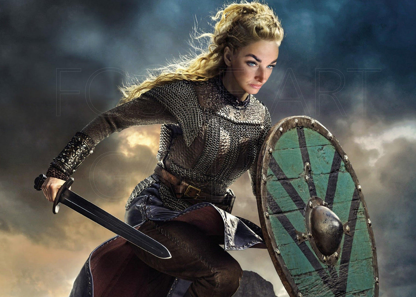 SHIELD-MAIDEN PORTRAIT Foshe Print ART