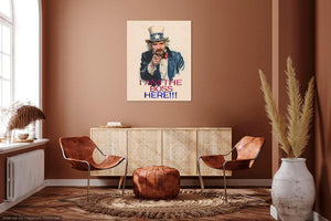 UNCLE SAM Foshe Print ART