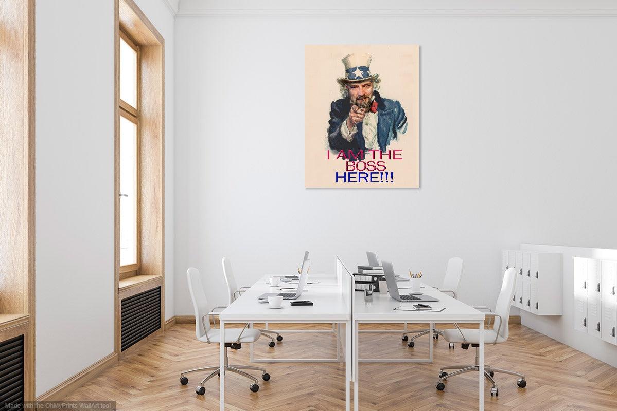 UNCLE SAM Foshe Print ART